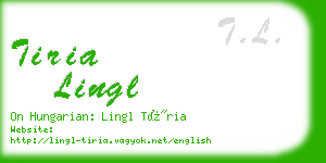 tiria lingl business card